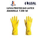 LUVA PROTEÇÃO LATEX AMARELA T.08-M KALIPSO