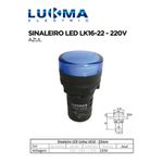 SINALEIRO LED 22MM LK16-22 AZUL 220V LUKMA