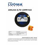ANILHA 0,75-1,5MM N. 8 LUKMA PACOTE COM 1000