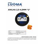 ANILHA 2,5-4,0MM *U* LUKMA PACOTE COM 1000