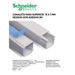 CANALETA BRANCA 13X7X2M COM FITA DEXSON