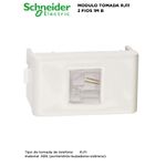 MODULO TOMADA RJ11 2 FIOS BRANCO DECOR