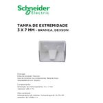 TAMPA PARA CANALETA BRANCO 13X7 DEXSON