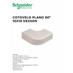 COTOVELO PLANO 90º BRANCO 10X10 DEXSON