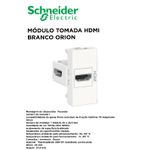MODULO TOMADA HDMI BRANCO ORION