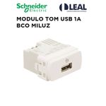 MODULO TOMADA USB 1A BRANCO MILUZ