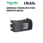 MODULO TOMADA RJ11 2 FIOS GRAFITE MILUZ