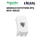 MODULO KEYSTONE 2 PEÇAS BRANCO MILUZ