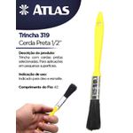 TRINCHA 319 CERDAS PRETAS 1/2