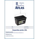 CAÇAMBA DE PINTURA PRETA PROFIMASTER 10L ATLAS