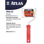 ROLO DE PINTURA LÃ DE CARNEIRO 9CM ATLAS