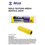 ROLO TEXTURA MÉDIA 23CM ATLAS