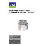 CONECTOR MACHO FIXO COM RCA LATAO ZINCO 1/2 (KMZL-012)
