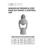 SENSOR DE PRESENÇA COM BASE E27 XCONTROL EXATRON
