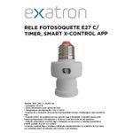 RELE FOTOSOQUETE E27 COM TIMER, SMART X-CONTROL EXATRON