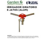 IRRIGADOR GIRATORIO 6 JATOS (ALUMINIO) GARDEN