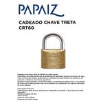CADEADO CHAVE TETRA CRT60 CAIXA PAPAIZ
