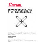 ESPAÇADOR JUNTAPISO 5 MM C/100 CORTAG