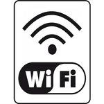 PLACA EM POLIESTIRENO 15X20 INTERNET WI FI