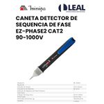 CANETA DETECTOR DE SEQUENCIA DE FASE EZ-PHASE2 CAT2 90-1000V MINIPA