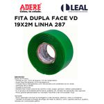 FITA DUPLA FACE VERDE 19X2M XT100 ADERE