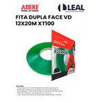 FITA DUPLA FACE VERDE 12X20M XT100 ADERE