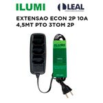 EXTENSÃO ECONÔMICA 2P 10A 4,5MT PRETO 3TOMADAS 2P ILUMI