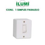 Conjunto 1 Interruptor Simples - Ilumi Box