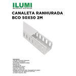 Canaleta Aberta 50x50x2000mm Branca ILUMI