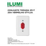 CONJUNTO TOMADA 2P+T 20A VM STYLUS - ILUMI