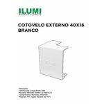 COTOVELO EXTERNO ILUMI 40X16MM BRANCO