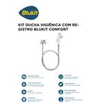 DUCHA HIGIÊNICA 1/4 VOLTA POP CROMADO BRANCO BLUKIT