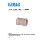 Luva de PVC Marrom Soldável 1