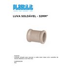 Luva de PVC Marrom Soldável 1