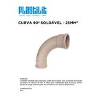 Curva 90º Soldável 25MM PLASTILIT