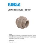 União Soldável 25MM PLASTILIT