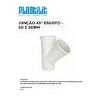 JUNÇÃO 45º SIMPLES ESG 50X50 PLASTILIT
