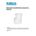 REDUÇÃO EXCÊNTRICA ESG 100X75 PLASTILIT