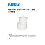 REDUÇÃO EXCÊNTRICA ESG 150X100 PLASTILIT