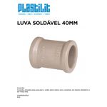 Luva PVC Marrom Soldável 40MM PLASTILIT