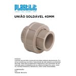 União Soldável 40MM PLASTILIT