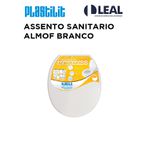 Assento Sanitário Convencional Almofadado Branco Fechamento Comum Plastilit