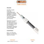 CABO COAXIAL RG59 67% 300MT FOXLUX