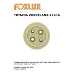 Tomada Externa Polarizada, Porcelana, 20A/0-380V 2 pólos