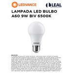 LAMPADA LED BULBO A60 9W BIV 6500K LEDVANCE