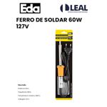 FERRO DE SOLDAR 60W 127V EDA