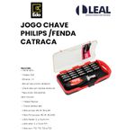 JOGO CHAVE PHILIPS /FENDA CATRACA COM 21 PEÇAS EDA