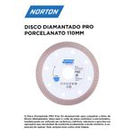 DISCO DIAMANTADO 110 PRO PORCELANATO 