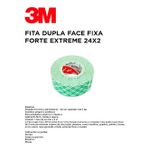 FITA DUPLA FACE FIXA FORTE EXTREME 24X2 3M
