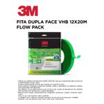 FITA VHB 4910 DUPLA FACE 12X20M FLOW PACK 3M